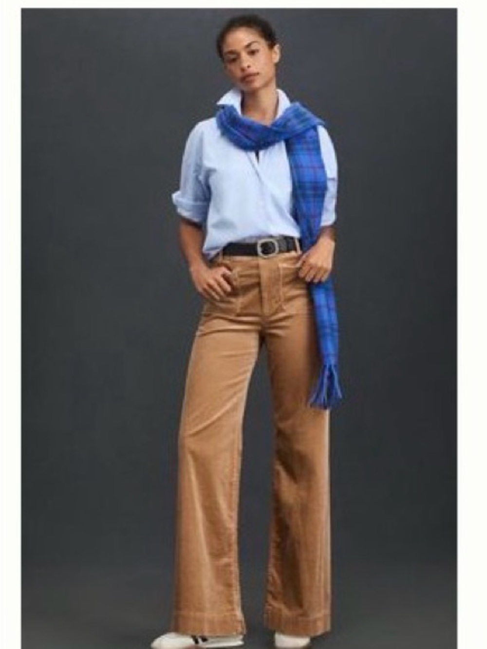 Anthropologie Maeve Colette Camel full length cords 34 NWT